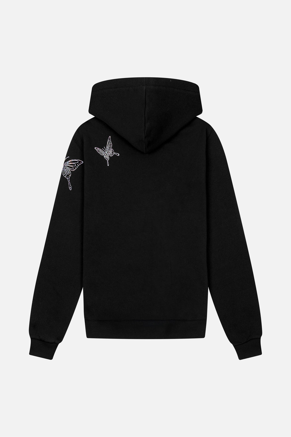 SPARKLE BUTTERFLY HOODIE WOMEN BLACK