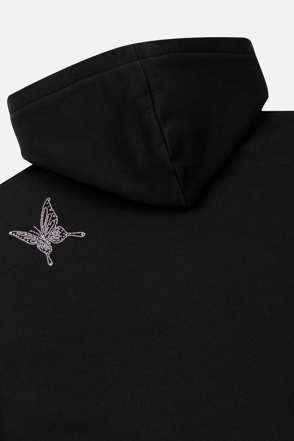 SPARKLE BUTTERFLY HOODIE WOMEN BLACK
