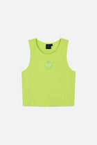 ICON RIB TANK TOP WOMEN LIME