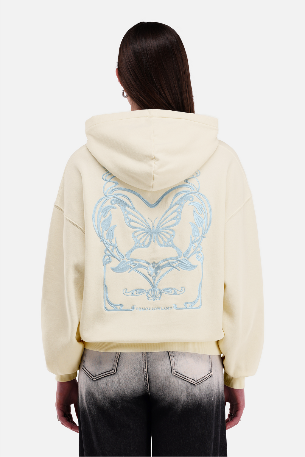 ART NOUVEAU HOODIE WOMEN OFF WHITE