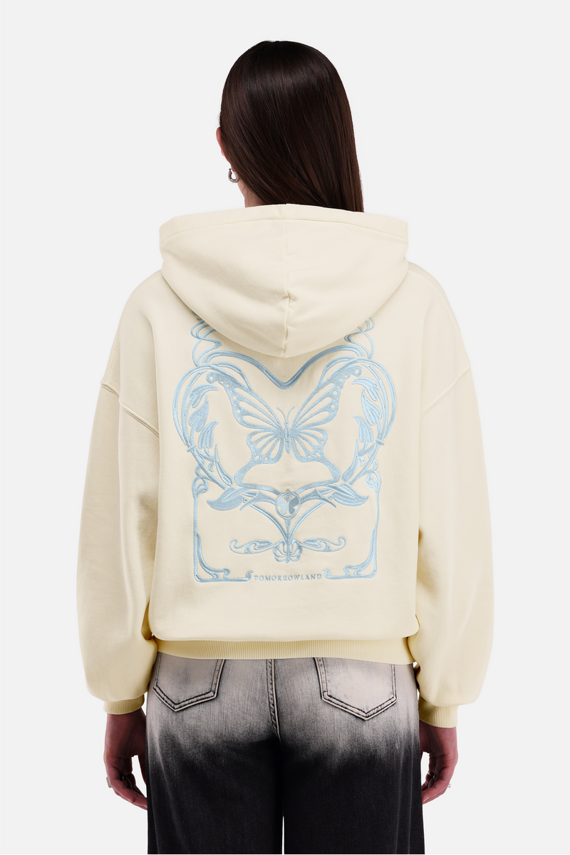 ART NOUVEAU HOODIE WOMEN OFF WHITE