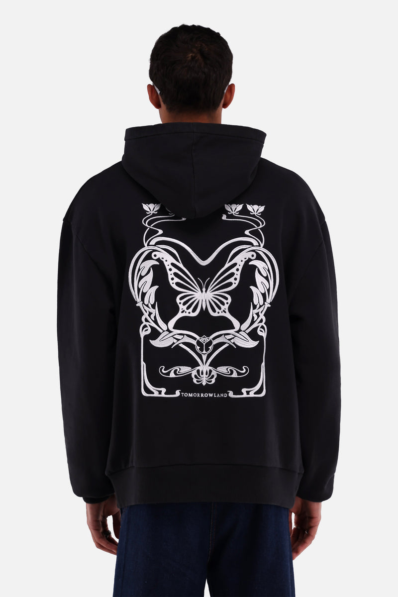 ART NOUVEAU HOODIE MEN BLACK