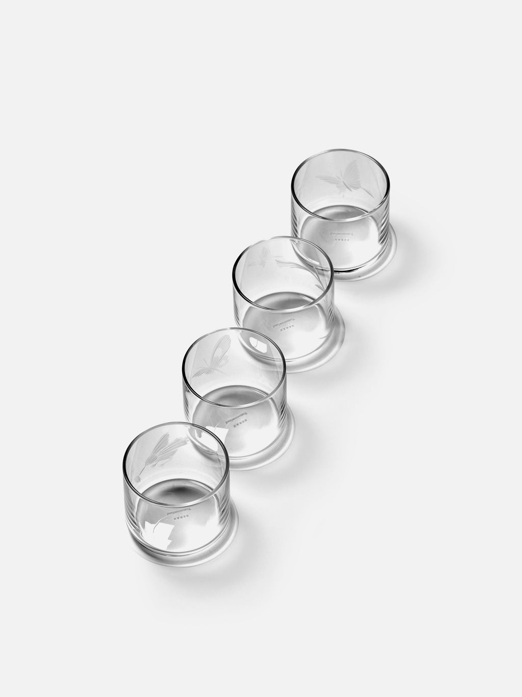 SHOTGLASS DIFFERENT ENGRAVEMENTS UNITY SET/4