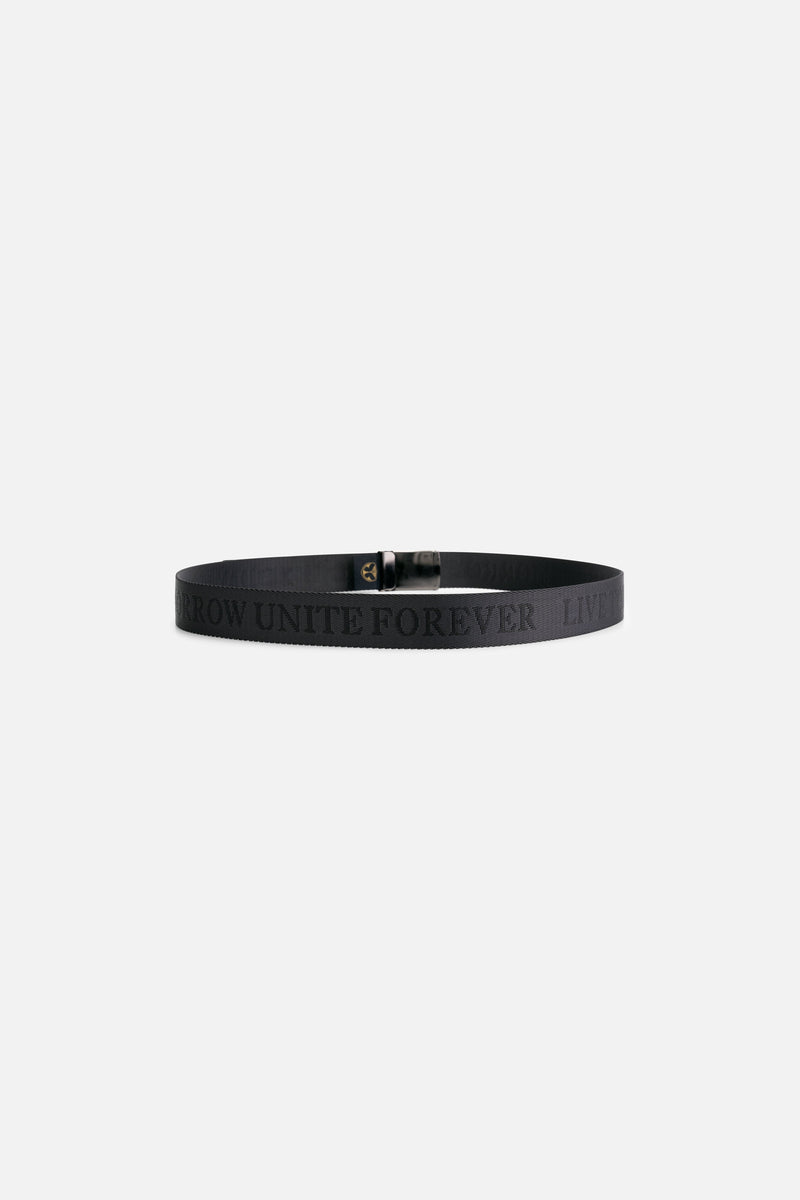 SLOGAN BELT BLACK