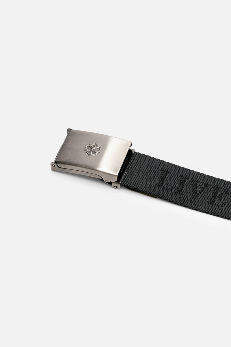 SLOGAN BELT BLACK