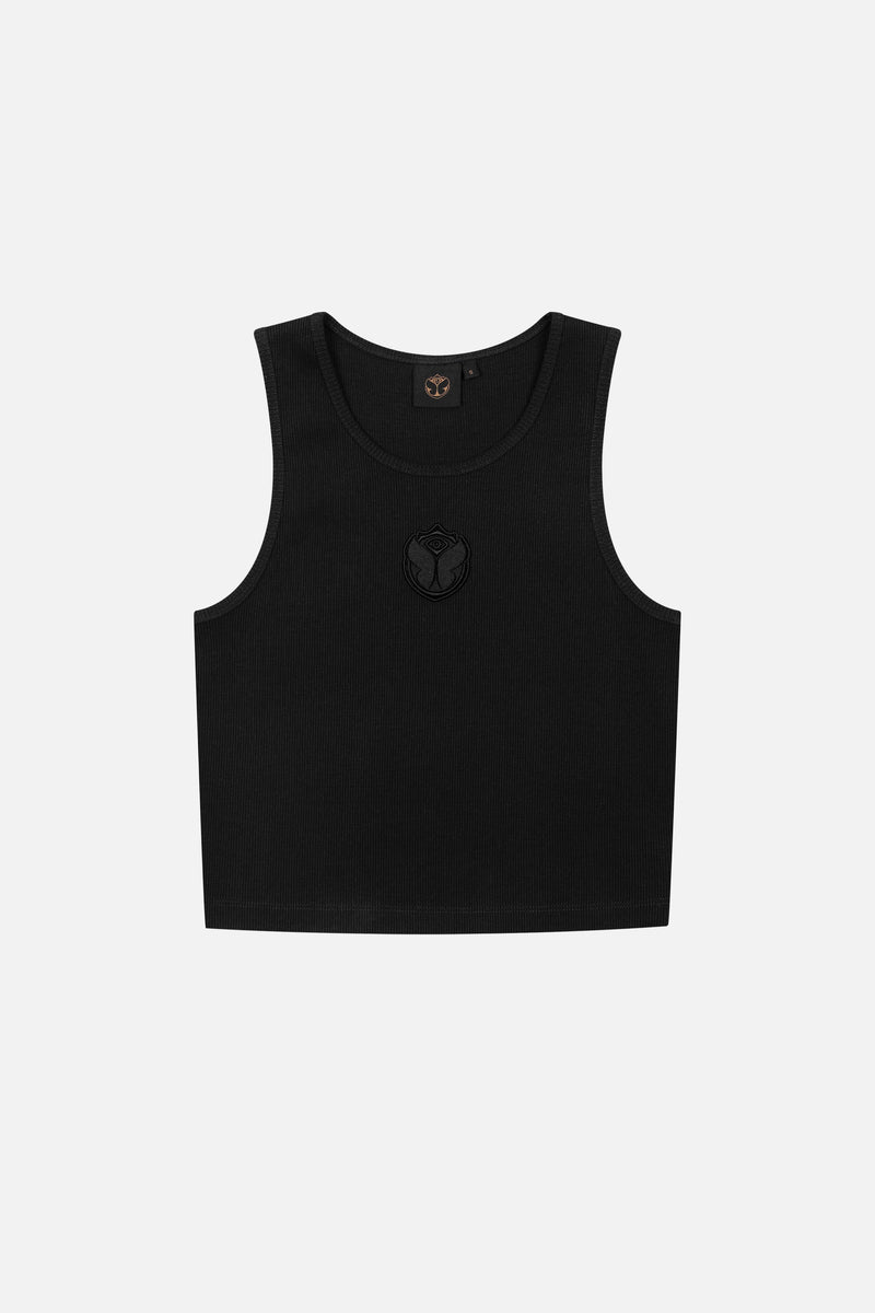 ICON RIB TANK TOP WOMEN BLACK