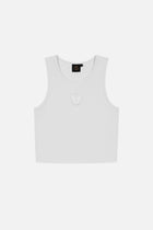 ICON RIB TANK TOP WOMEN WHITE