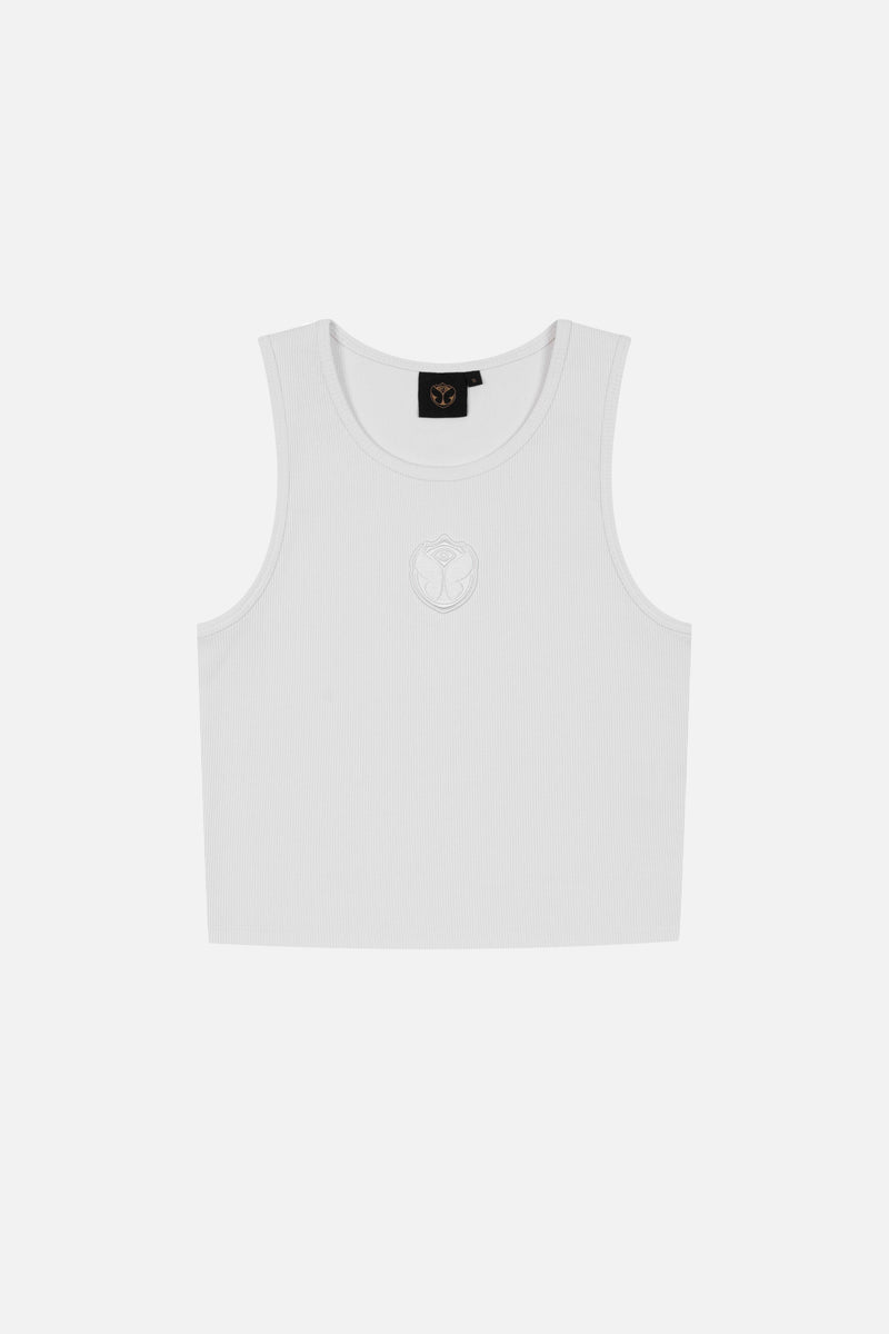 ICON RIB TANK TOP WOMEN WHITE