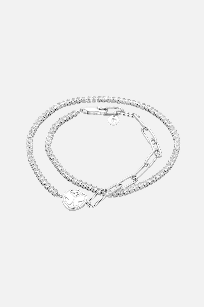 ICON BRACELET FLIP CHAIN WOMEN SILVER