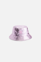 SHINY BUCKET HAT ICON PINK