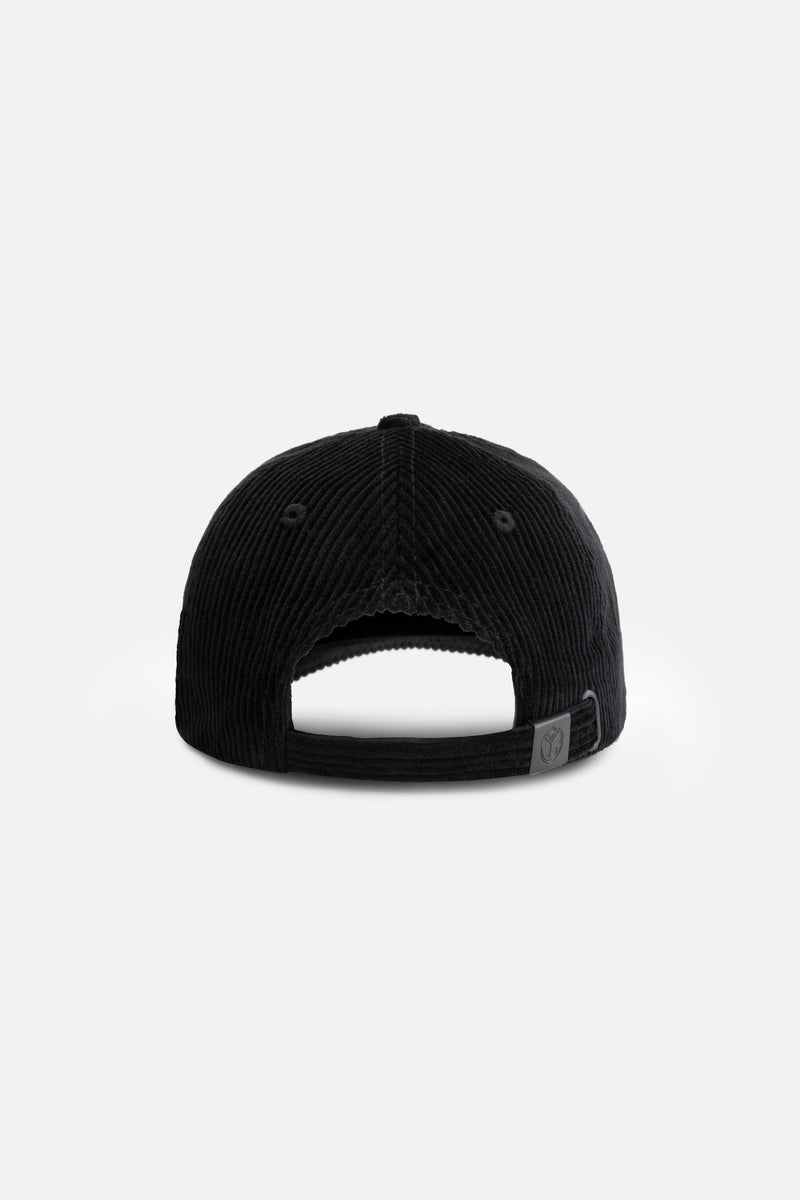 CURVED TOMORROWLAND CORDUROY CAP BLACK