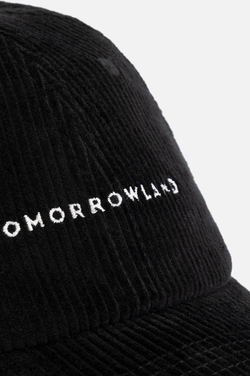 CURVED TOMORROWLAND CORDUROY CAP BLACK