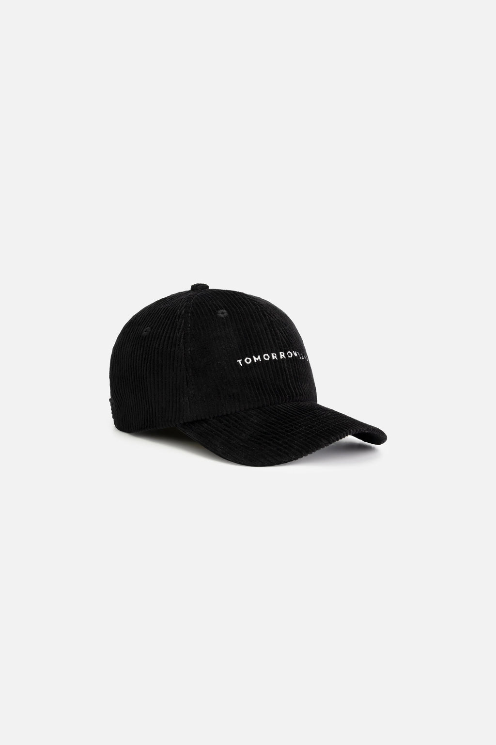 CURVED TOMORROWLAND CORDUROY CAP BLACK