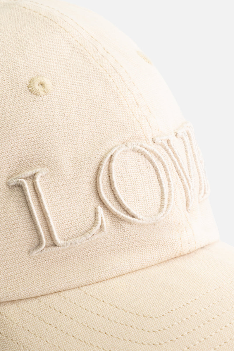 TML COLLEGE CURVED CAP WASHED OFF WHITE