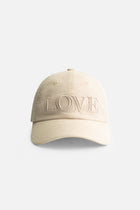 TML COLLEGE CURVED CAP WASHED OFF WHITE