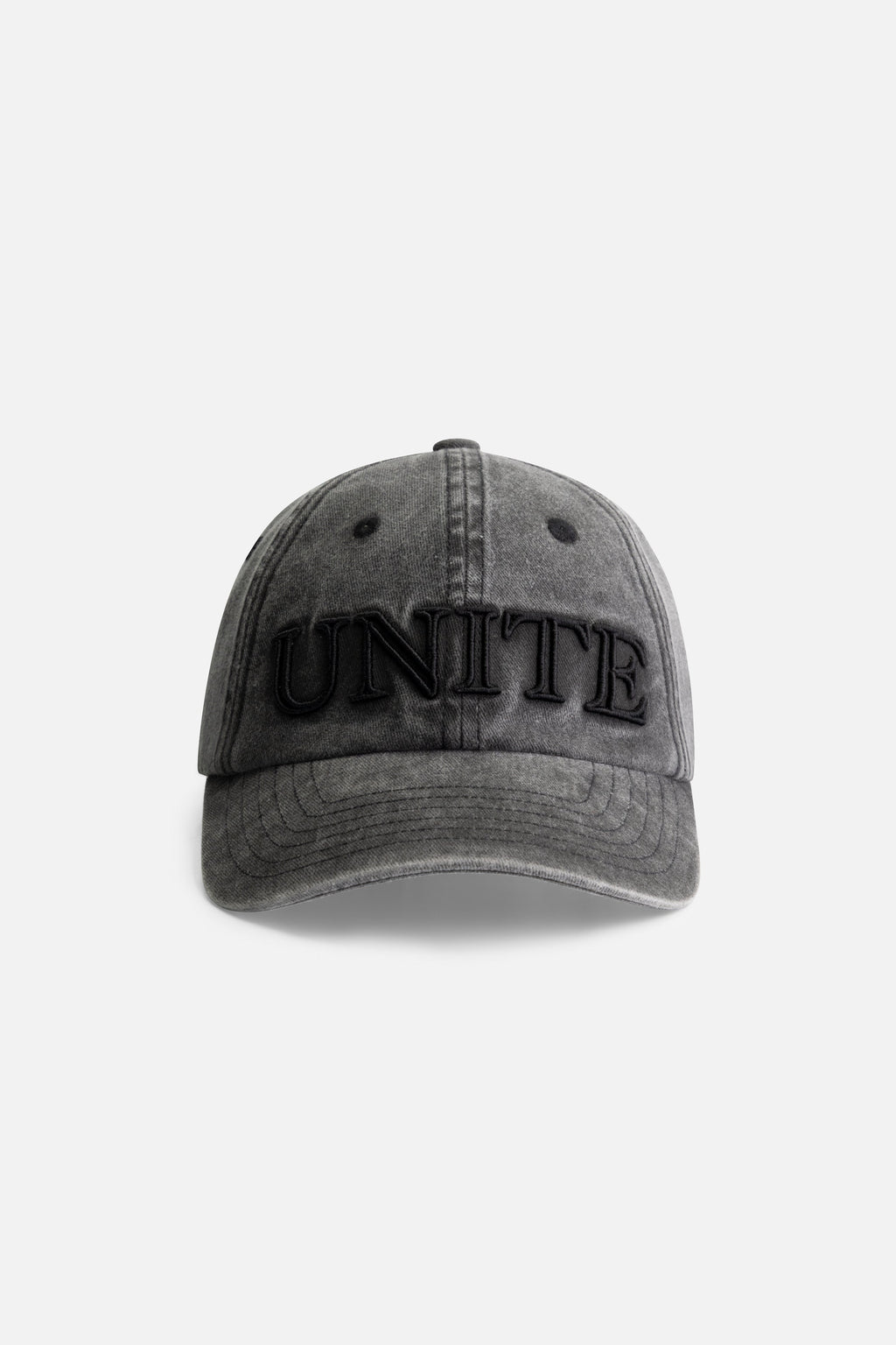 TML COLLEGE CURVED CAP WASHED BLACK