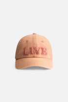 TML COLLEGE CURVED CAP WASHED PEACH