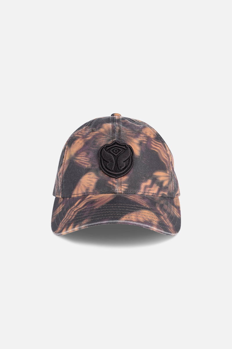BUTTERFLY AOP ICON CURVED CAP BROWN