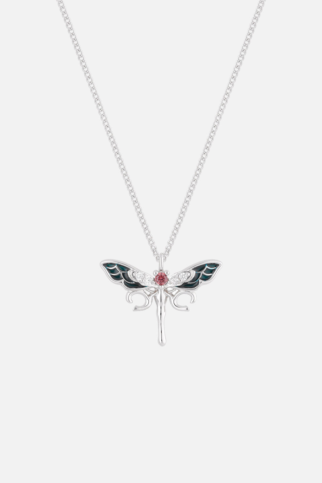 DRAGONFLY NECKLACE WOMEN SILVER
