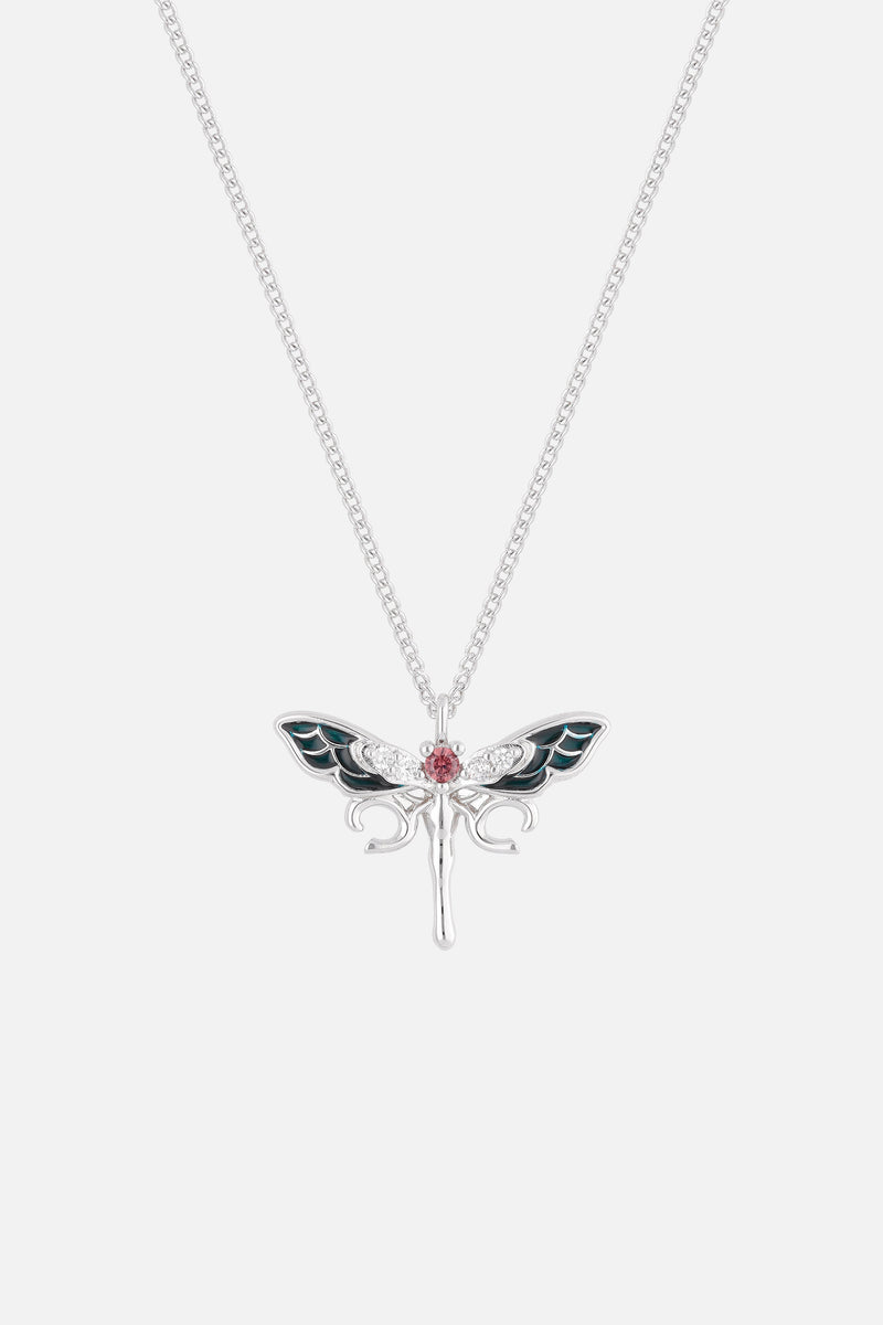 DRAGONFLY NECKLACE WOMEN SILVER