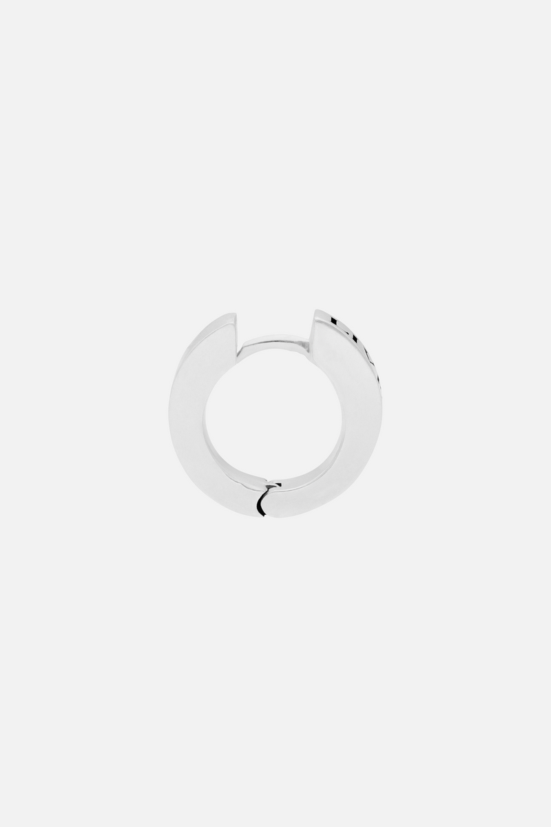 SLOGAN EARRING MEN VINTAGE SILVER