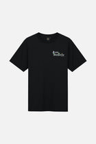 FLOWER SLOGAN TSHIRT MEN BLACK