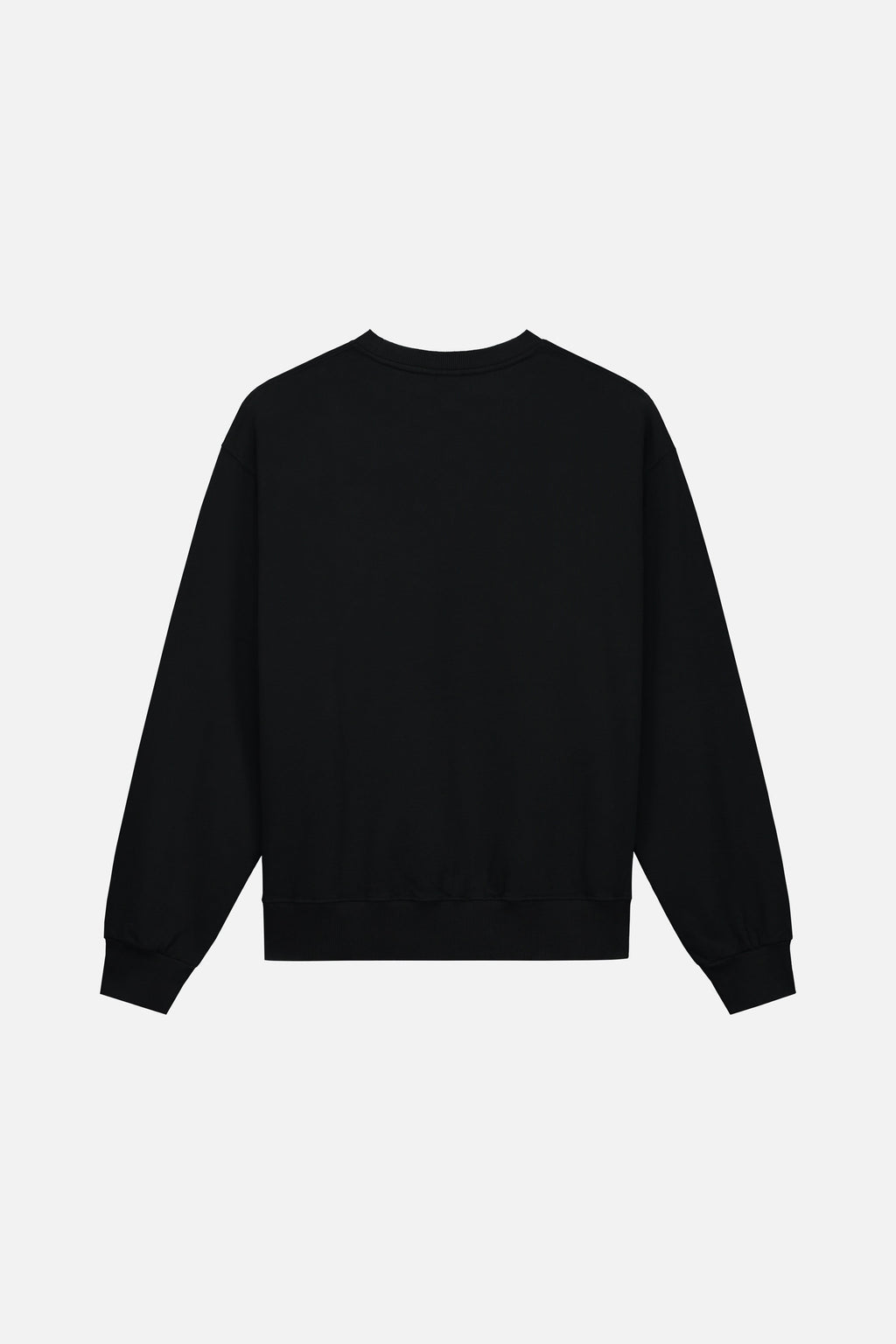 FLOWER SLOGAN SWEATSHIRT MEN BLACK
