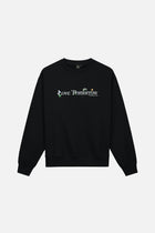 FLOWER SLOGAN SWEATSHIRT MEN BLACK