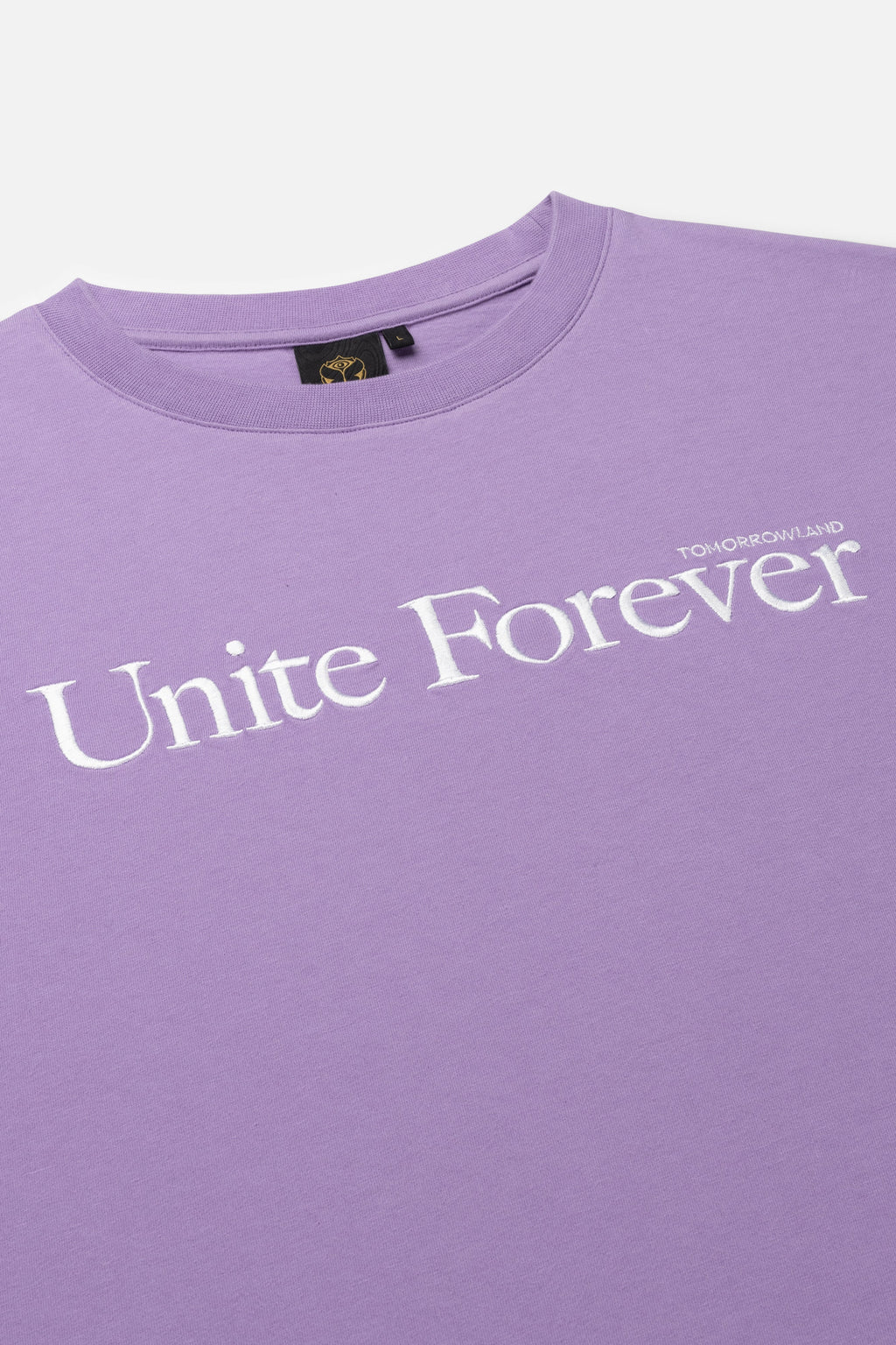 FLOWER SLOGAN TSHIRT MEN PURPLE
