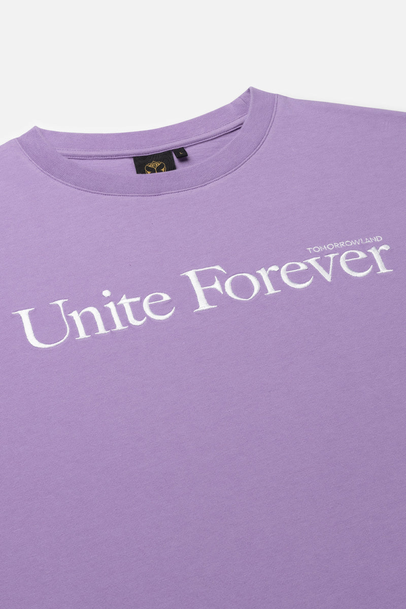 FLOWER SLOGAN TSHIRT MEN PURPLE