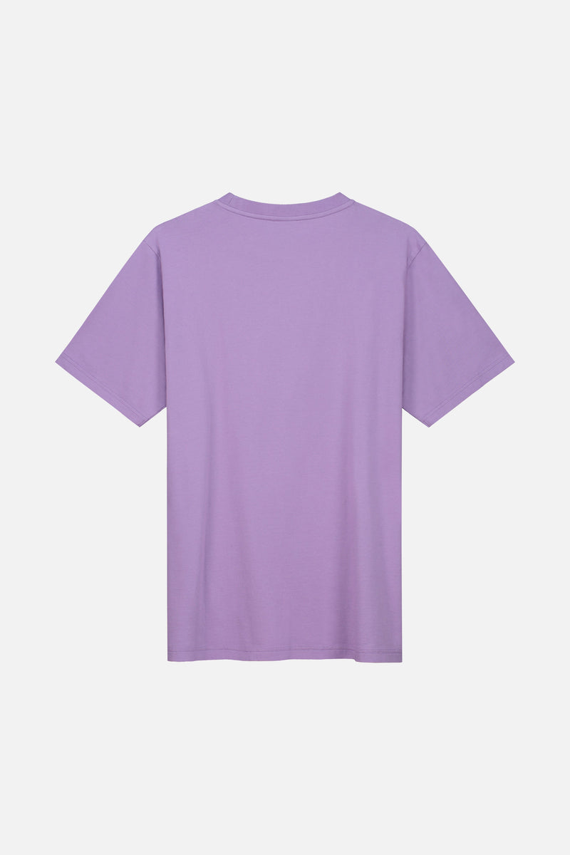 FLOWER SLOGAN TSHIRT MEN PURPLE