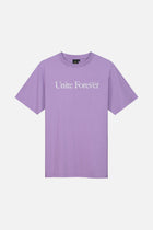 FLOWER SLOGAN TSHIRT MEN PURPLE