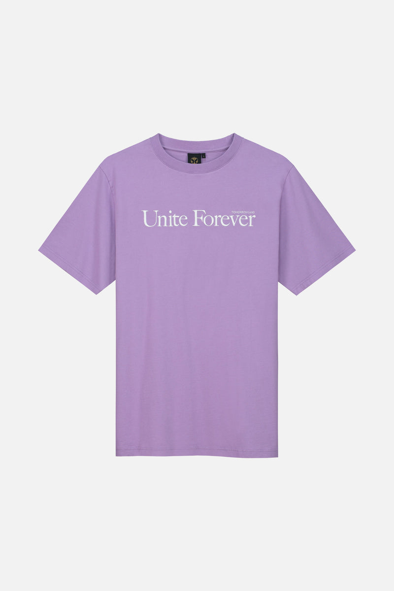 FLOWER SLOGAN TSHIRT MEN PURPLE