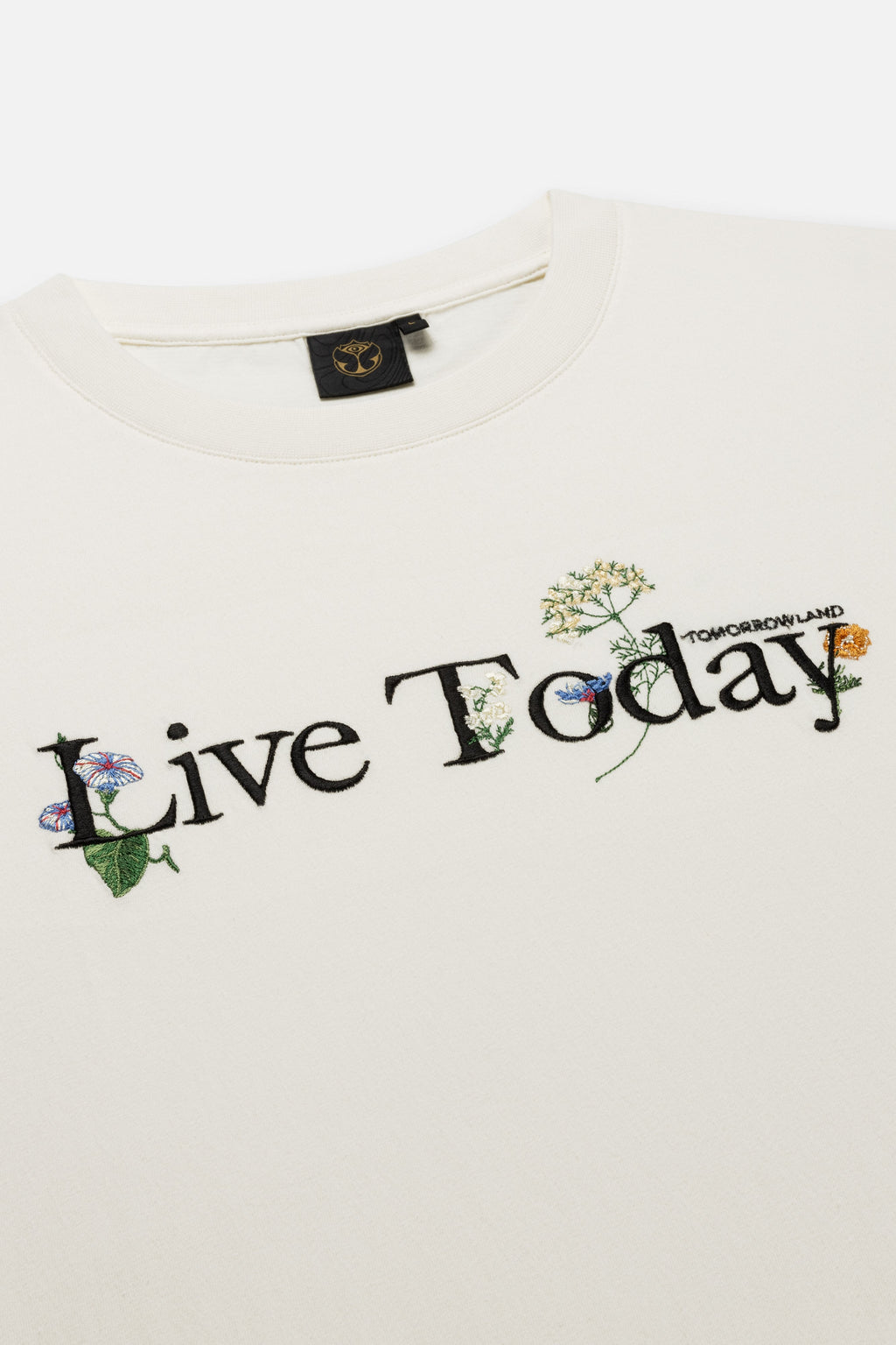 FLOWER SLOGAN TSHIRT MEN WHITE