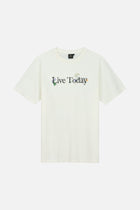 FLOWER SLOGAN TSHIRT MEN WHITE