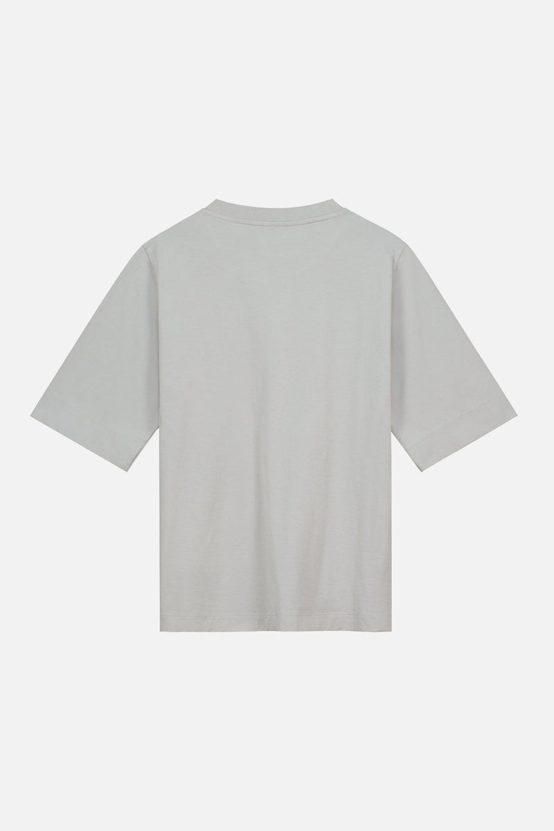 FLOWER SLOGAN TSHIRT WOMEN GREY