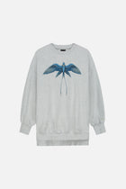ADSCENDO FRONT SWEATSHIRT WOMEN LIGHT GREY