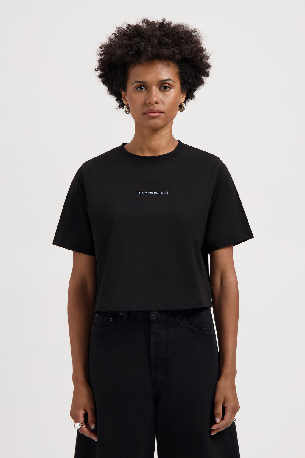 FUSION PASTEL GRADIENT TSHIRT WOMEN BLACK