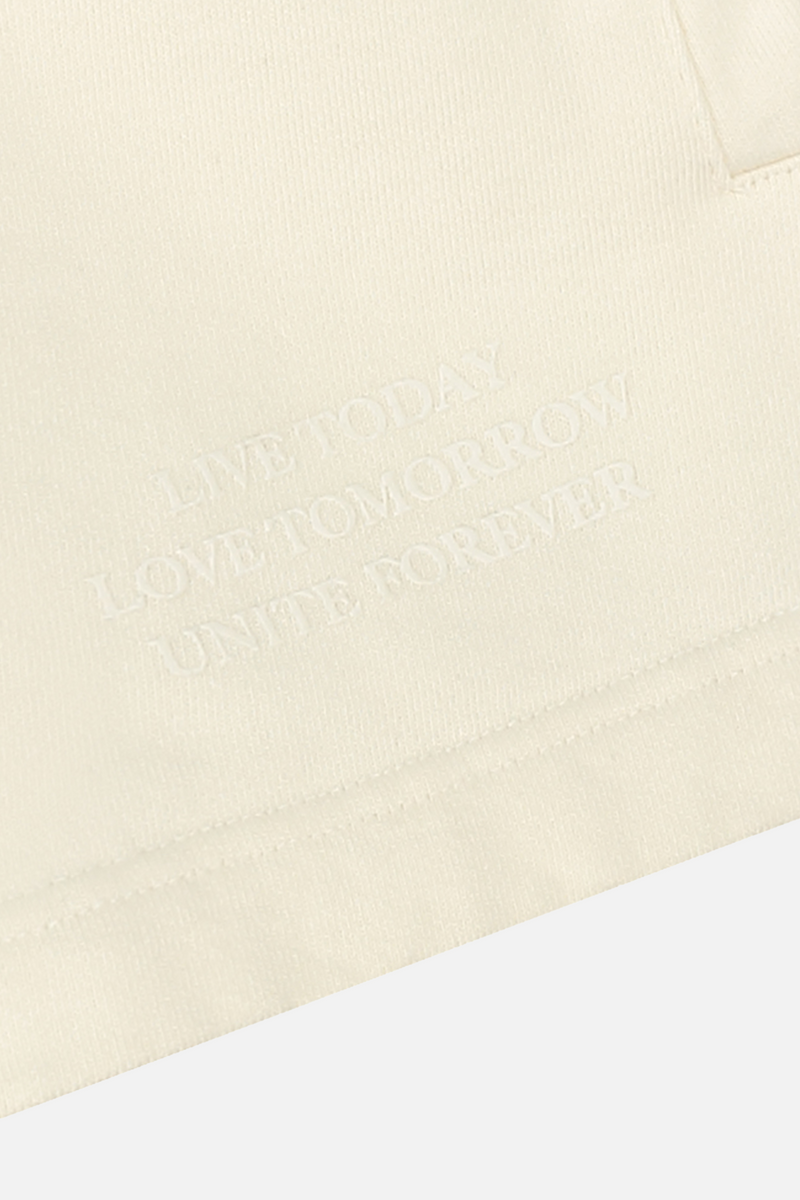GRAPHICON FRONT SHORTS WOMEN OFF WHITE