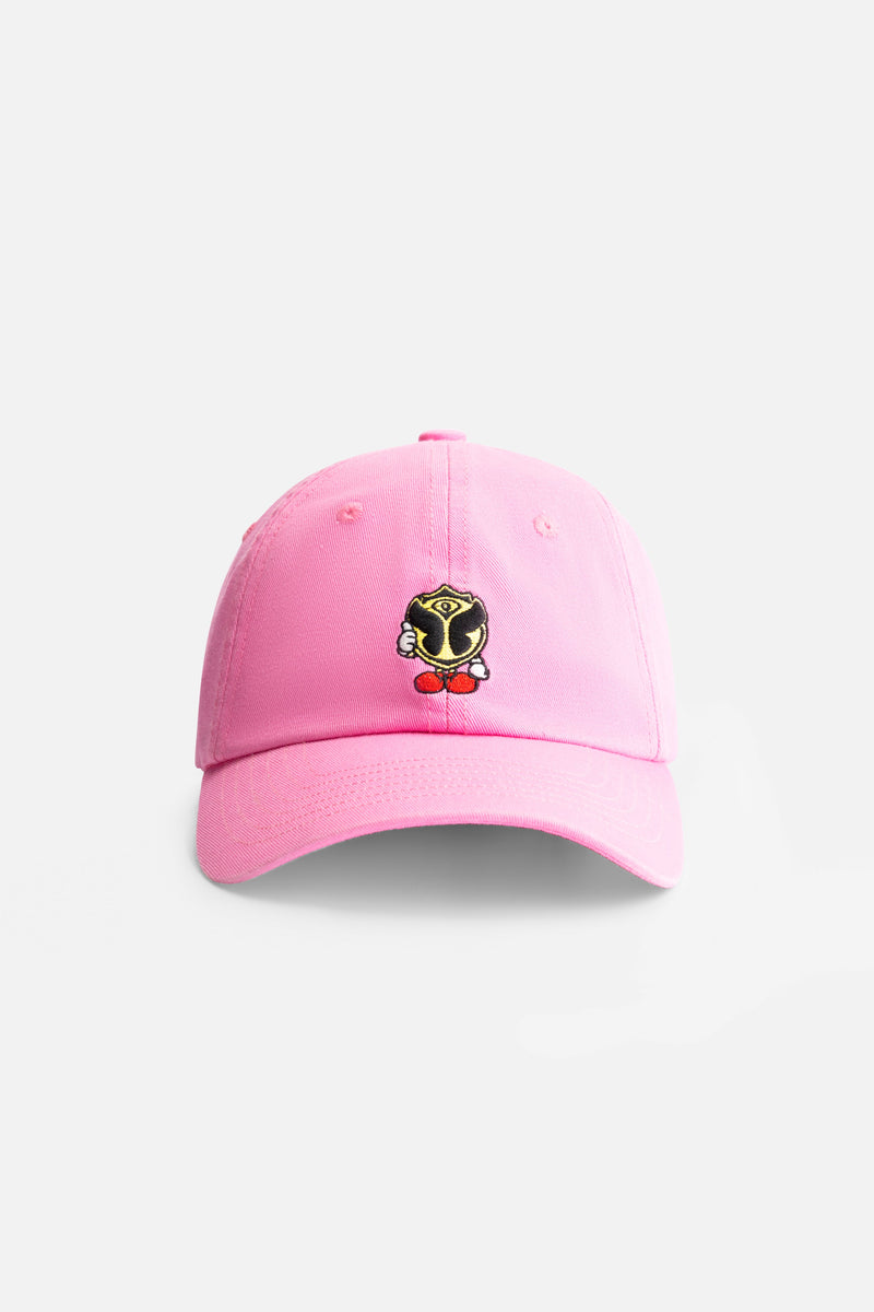 CURVED HAPPICON CAP WASHED PINK