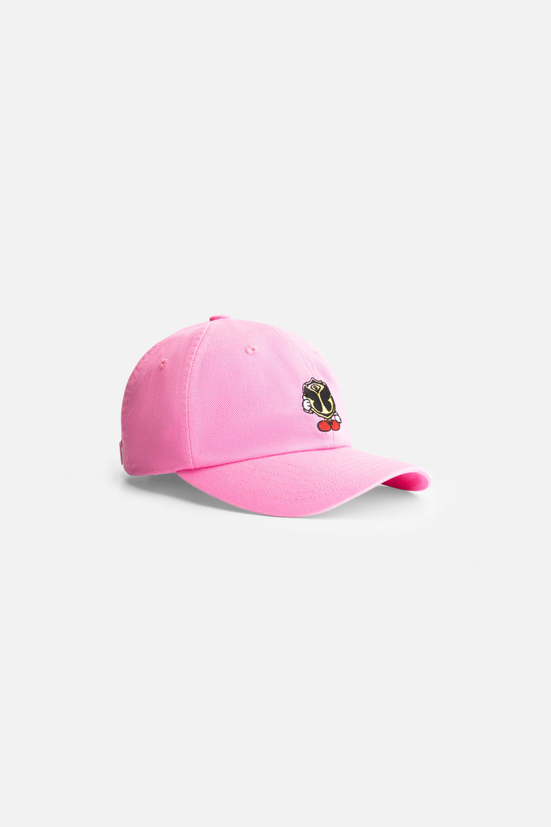 CURVED HAPPICON CAP WASHED PINK