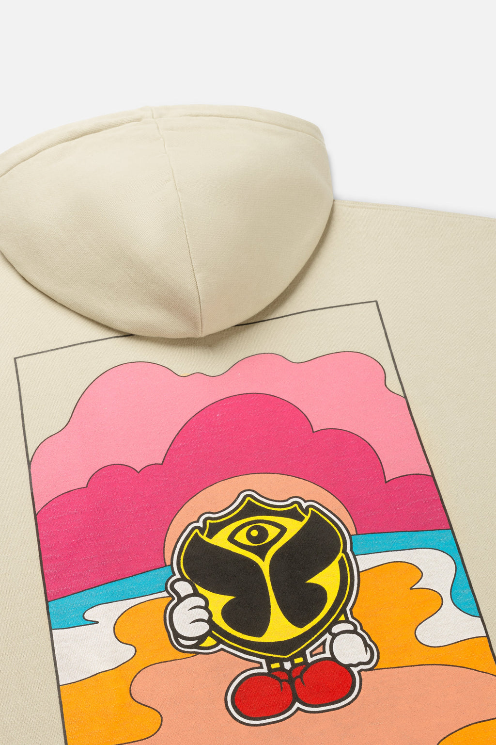 HAPPICON THUMBS UP HOODIE SAND
