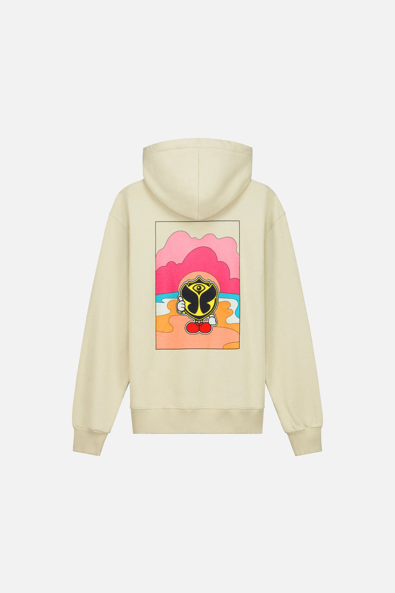 HAPPICON THUMBS UP HOODIE SAND