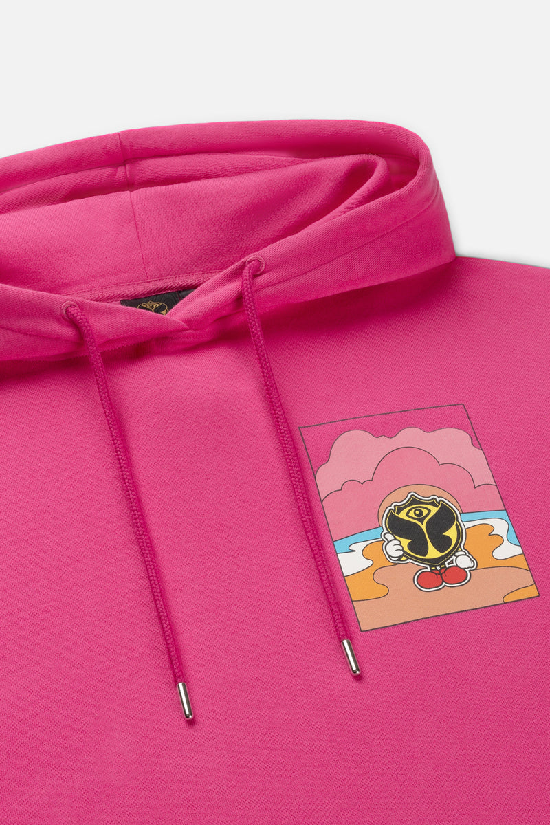 HAPPICON THUMBS UP HOODIE WOMEN PINK