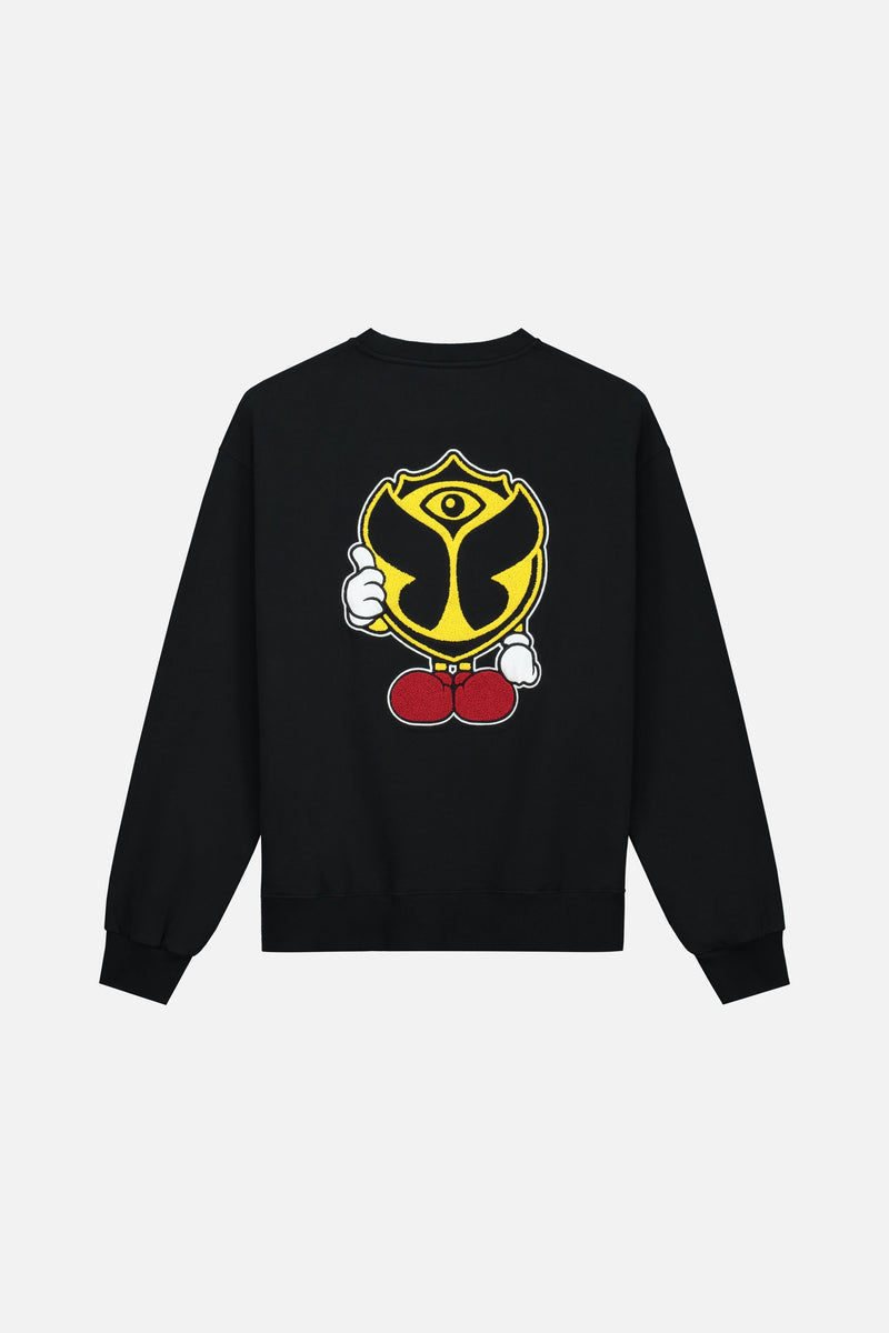 HAPPICON THUMBS UP SWEATSHIRT MEN BLACK