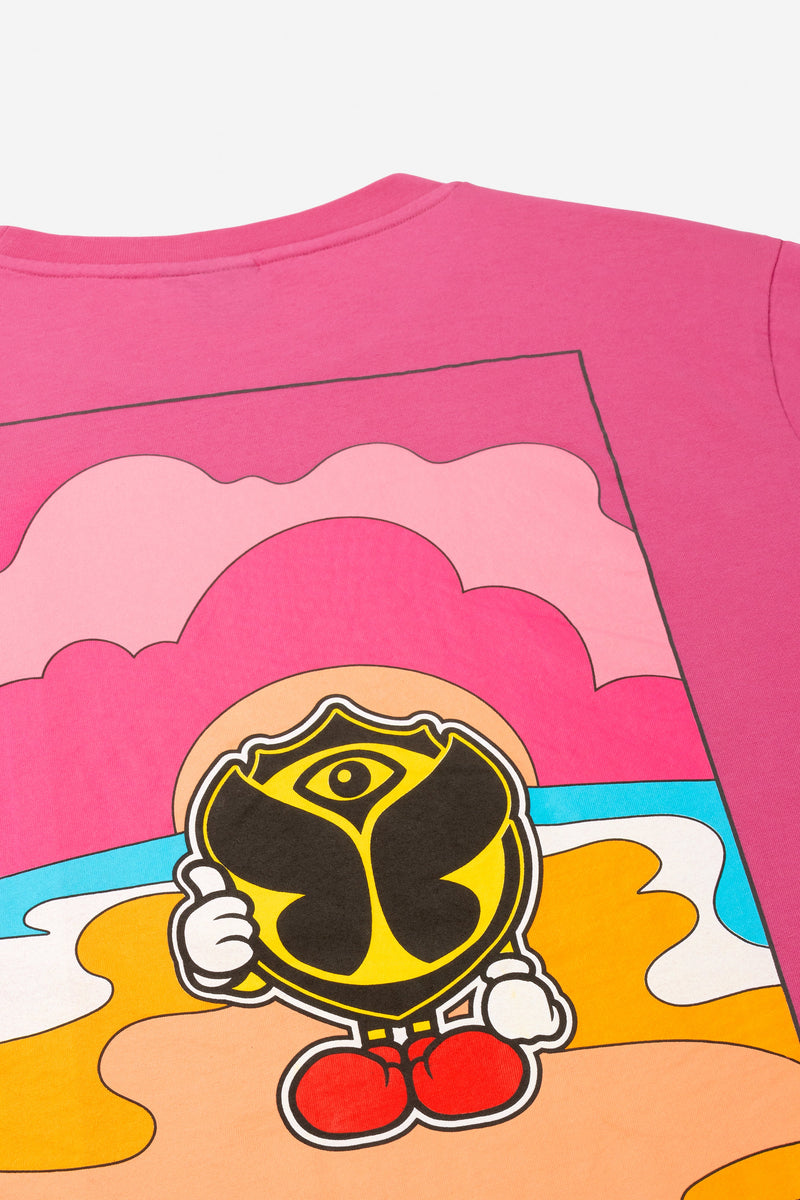 HAPPICON THUMBS UP TSHIRT MEN PINK