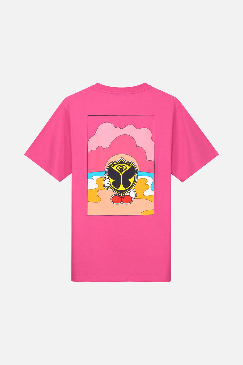 HAPPICON THUMBS UP TSHIRT MEN PINK