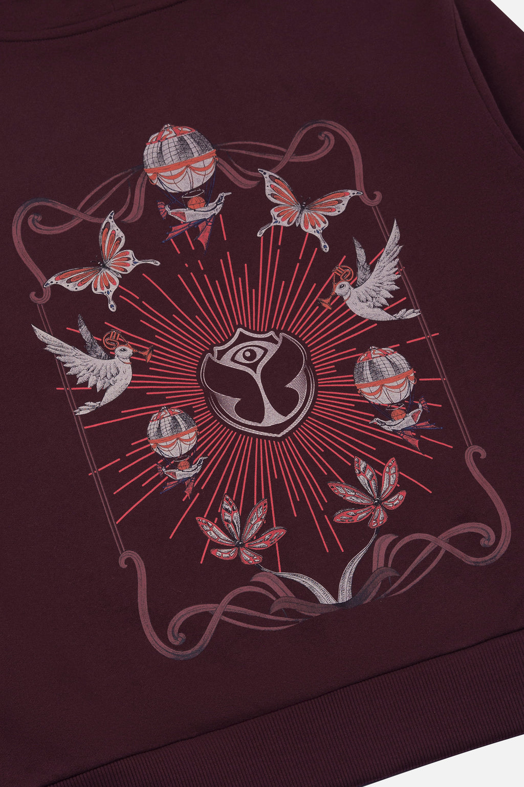 ICON AIRSHIP HOODIE MEN BURGUNDY