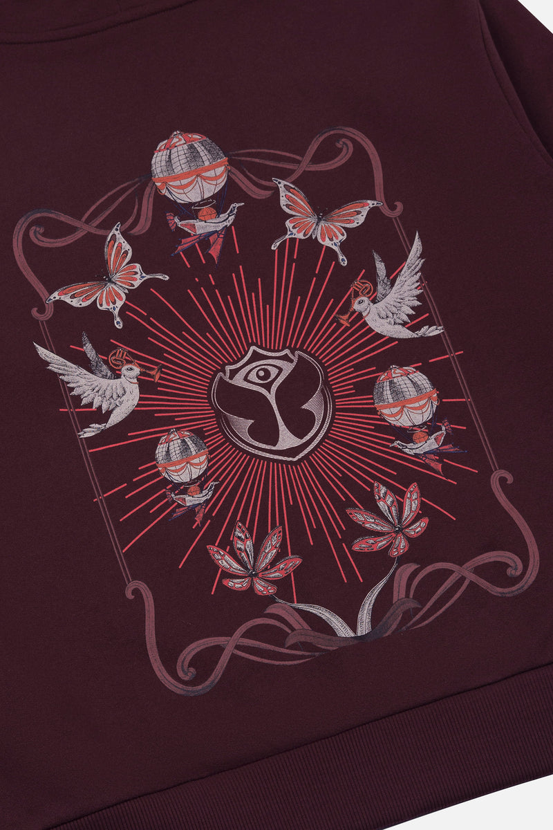 ICON AIRSHIP HOODIE MEN BURGUNDY