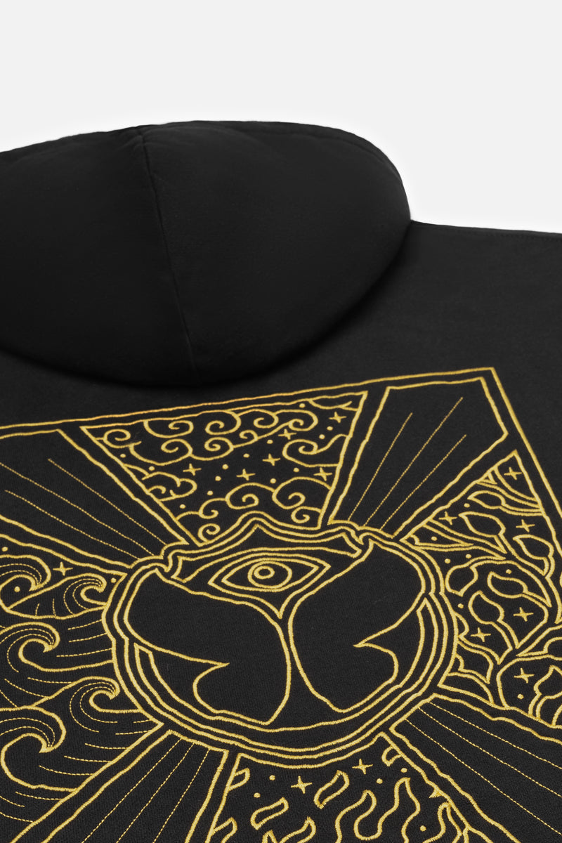 UNITY FLAG BACK HOODIE MEN BLACK